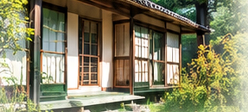 縁側のある古い日本家屋
